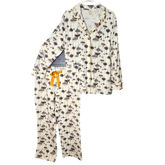 NWOT Soma Christmas Ornament Pajama Pants Set M/L - Picture 3 of 16